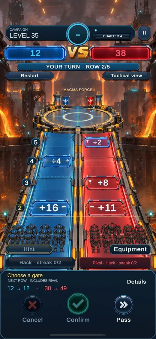 Robot armies crossing +16 and +11 gates